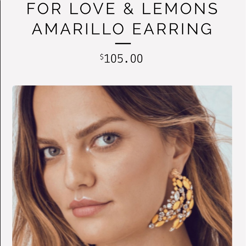 NEW FOR LOVE AND LEMON BANANA EARRINGS